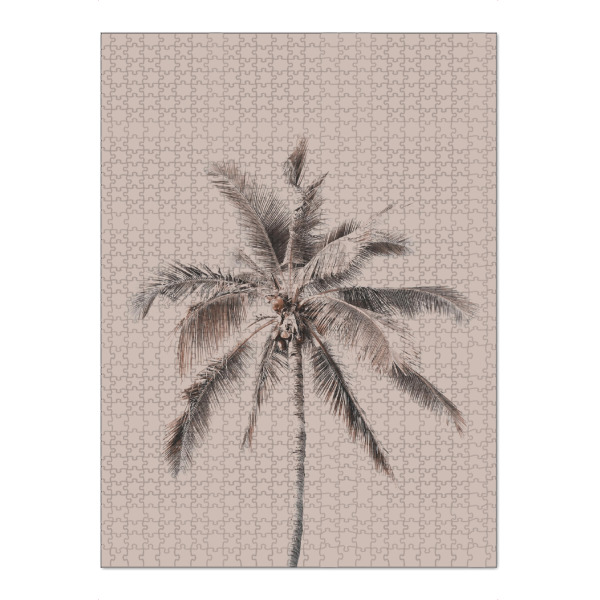 Puzzle Ravensburger "Abstract Palm Tree Art" artboxONE - Natur,Floral,Abstrakt,Reise / Strand und Meer - Palm tree,Old rose,Coconut tree,Beach