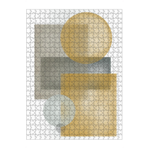 artboxONE Puzzle "Abstraction Yellow Grey" artboxONE - Abstrakt,Geometrie