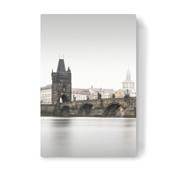 Leinwandbild "Karlsbrücke Tschechien Prag" artboxONE - Städte,Reise,Schwarzweiß,Architektur,Städte / Prag