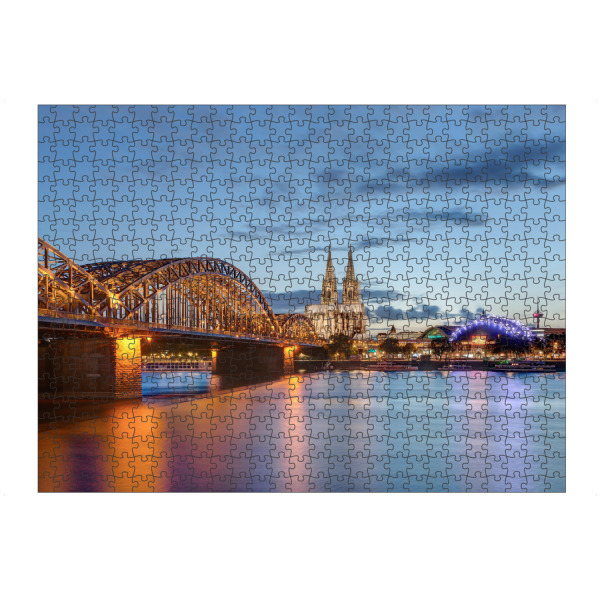 artboxONE Puzzle "Abend in Köln" artboxONE - Städte,Städte / Köln,Architektur