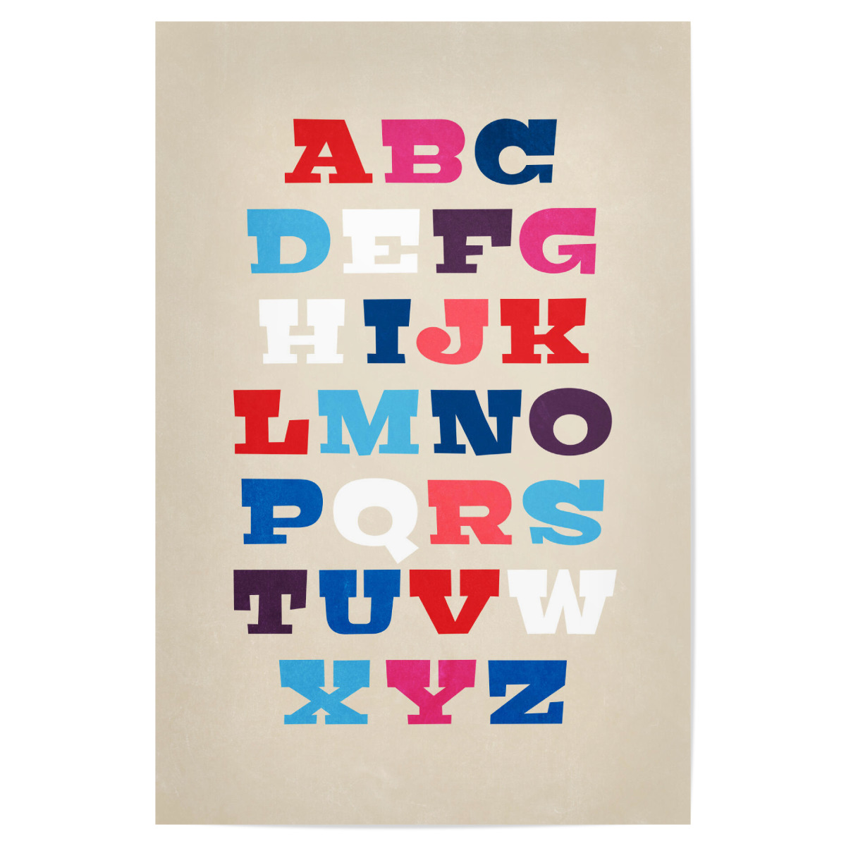 Abc Bunte Buchstaben Zum Ausdrucken - Abc Buchstabentafeln A Z ...