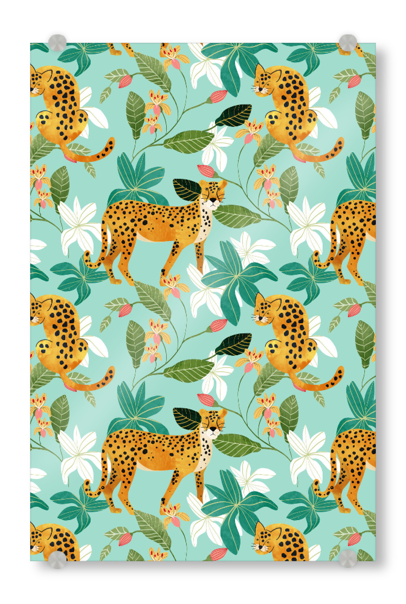 Acrylglasbild "Cheetah Jungle, Wildlife Nature" artboxONE - Floral,Tiere,Abstrakt