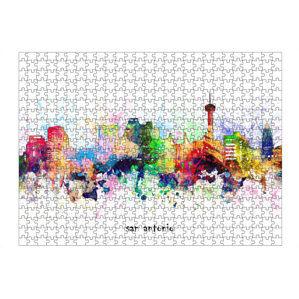 Puzzle Ravensburger "San antonio skyline artistic" artboxONE - Städte