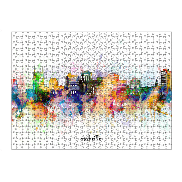 artboxONE Puzzle "Nashville skyline artistic" artboxONE - Städte