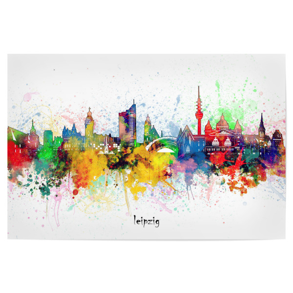 Poster "Leipzig skyline artistic" artboxONE - Städte