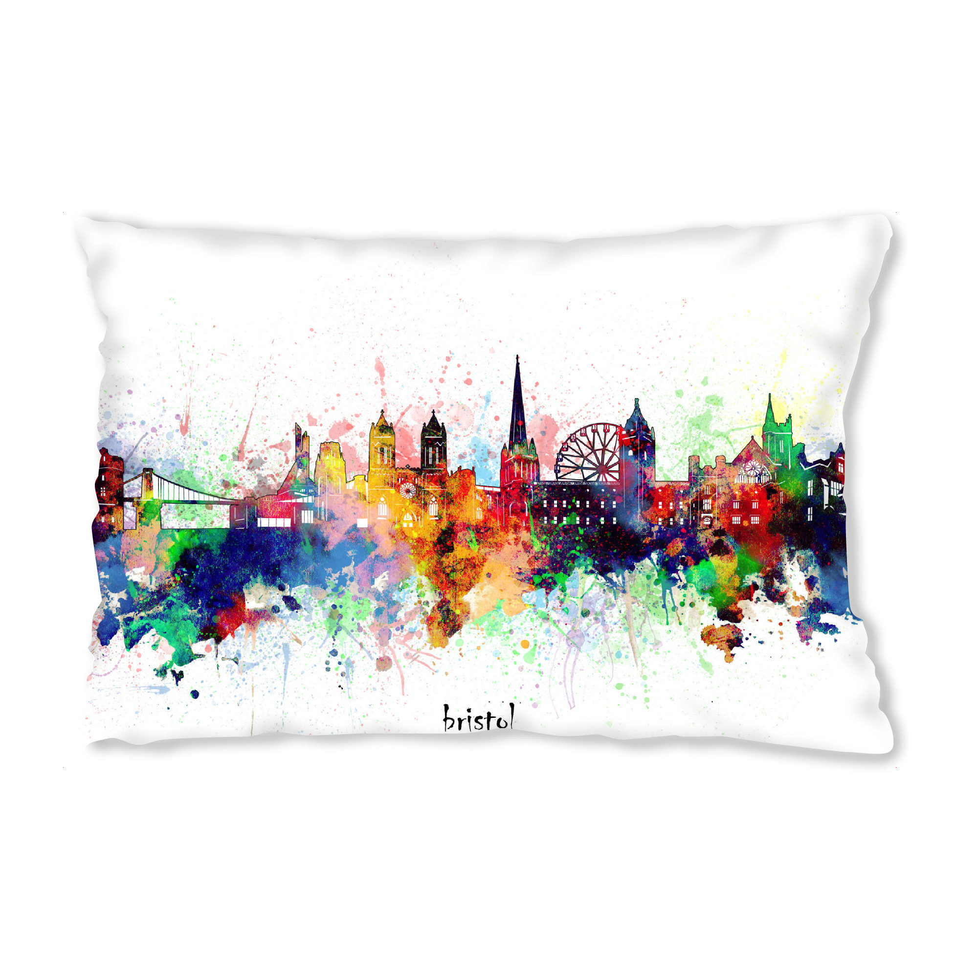 Design-Kissen "Bristol skyline artistic" artboxONE - Städte