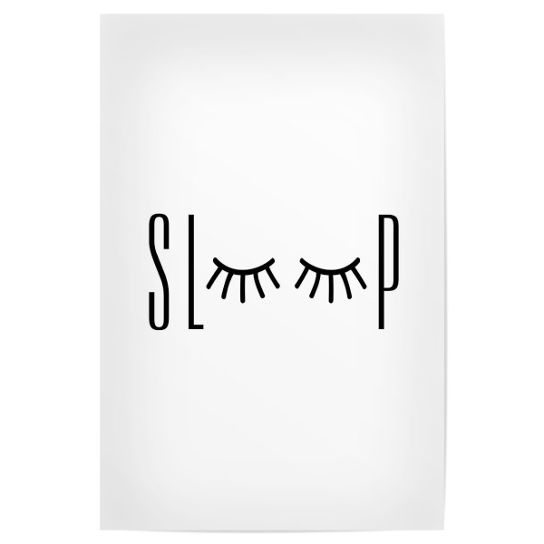 Poster "*SLEEP*" artboxONE - Typografie,Menschen,Schwarzweiß,Liebe