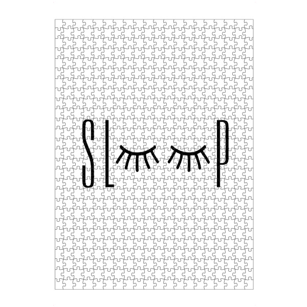 Puzzle Ravensburger "*SLEEP*" artboxONE - Typografie,Menschen,Schwarzweiß,Liebe