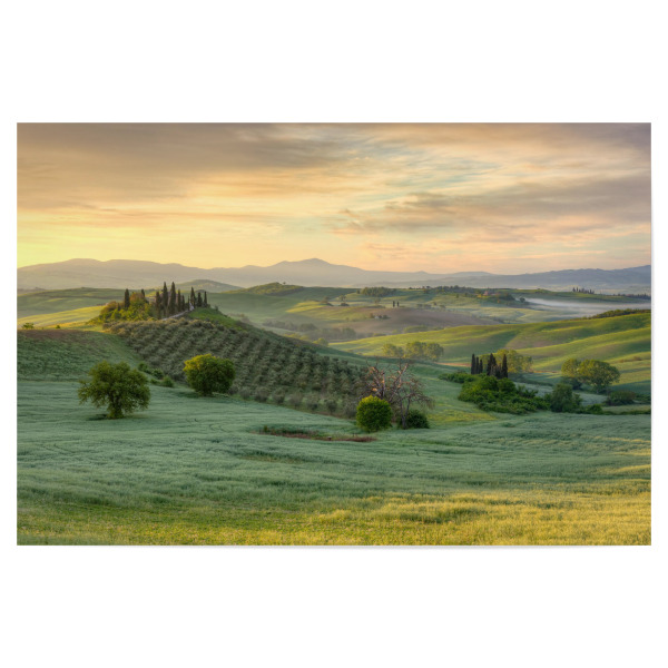 Poster 30x20 cm "Die Toskana im frühen Morgenlicht" artboxONE - Natur,Reise,Reise / Länder
