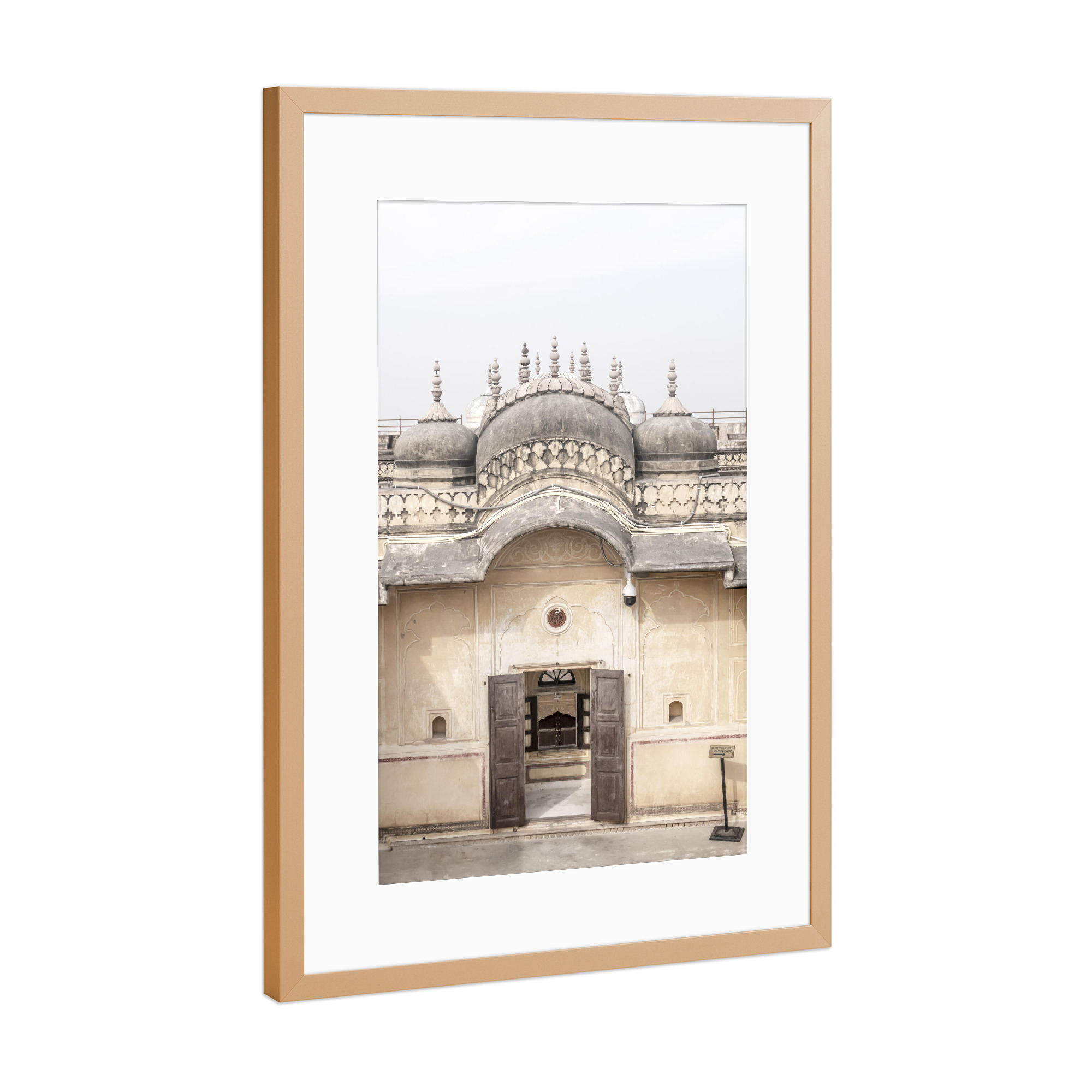 Poster mit Rahmen Kupfer "Architecture in Jaipur India" artboxONE - Städte,Reise,Architektur,Reise / Asien