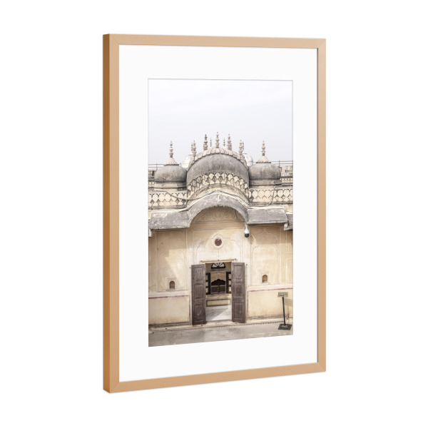 Poster mit Rahmen Kupfer "Architecture in Jaipur India" artboxONE - Städte,Reise,Architektur,Reise / Asien