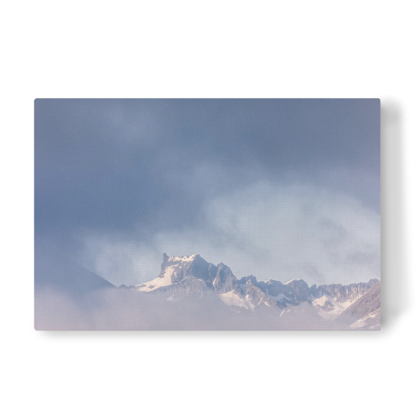 Leinwandbild "Winter's end" artboxONE - Natur - Norwegen,Berg,Gebirge,Wolken,Bewölkt,Winter