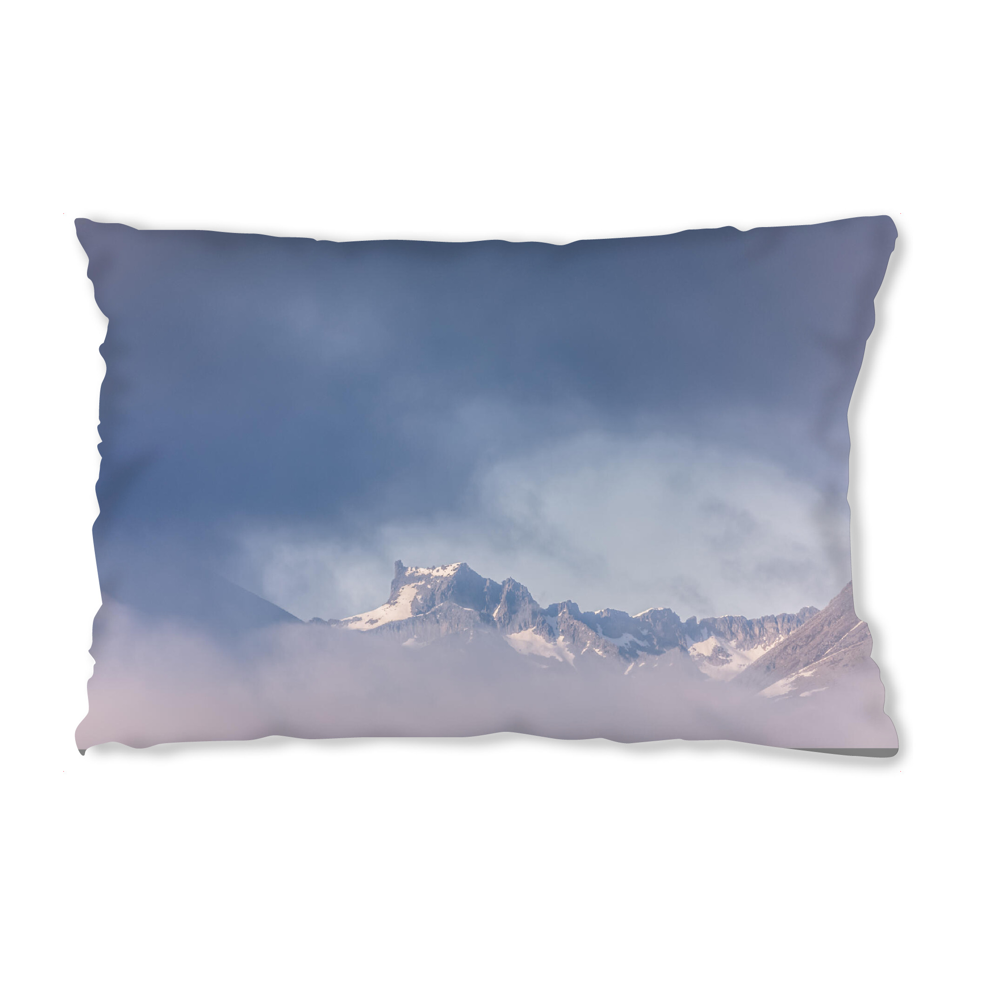 Design-Kissen "Winter's end" artboxONE - Natur - Norwegen,Berg,Gebirge,Wolken,Bewölkt,Winter - Bild norwegen