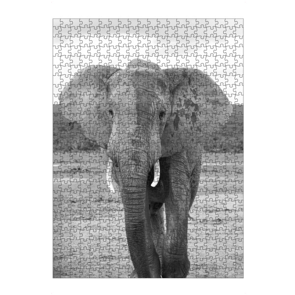 artboxONE Puzzle "Addo Elefant Boss" artboxONE - Reise,Tiere,Schwarzweiß,Reise / Afrika - Elefant,Boss,Giant,Afrika,Dickhäuter,Animal