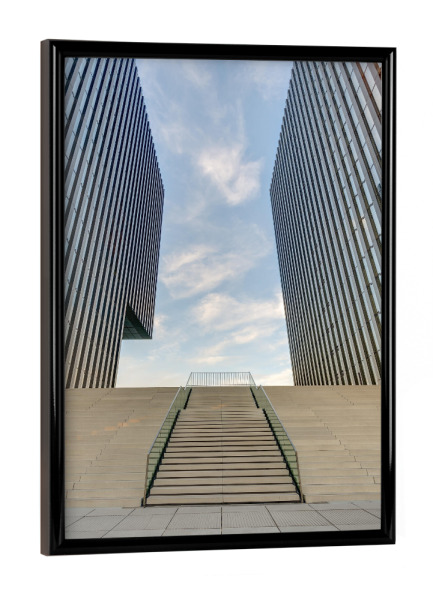 Poster mit schwarzem Rahmen "Düsseldorf Architektur" artboxONE - Städte,Architektur,Städte / Düsseldorf