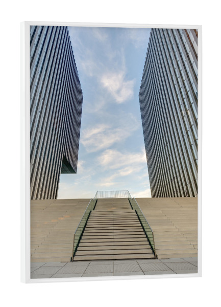 Poster mit weißem Rahmen "Düsseldorf Architektur" artboxONE - Städte,Architektur,Städte / Düsseldorf