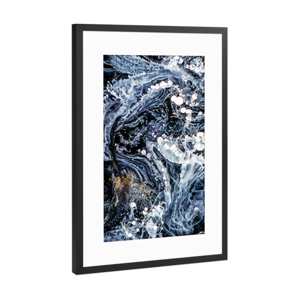 Poster mit Rahmen Schwarz (Metallic) "Aryaa" artboxONE - Abstrakt