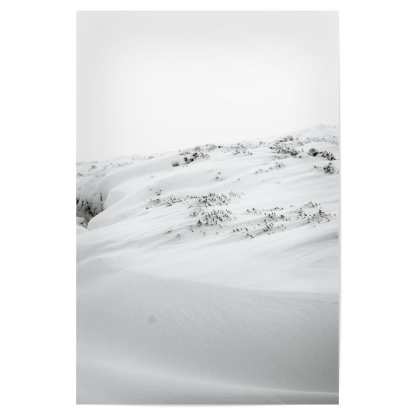 Poster 30x20 cm "Drift l" artboxONE - Natur,Reise,Schwarzweiß,Weihnachten - Snow,Drift,Ground,Landscape,Nature,White,Black-and-white