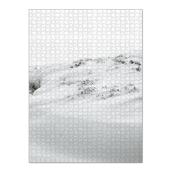 Puzzle Ravensburger "Drift l" artboxONE - Natur,Reise,Schwarzweiß,Weihnachten - Snow,Drift,Ground,Landscape,Nature,White,Black-and-white - Bild snow