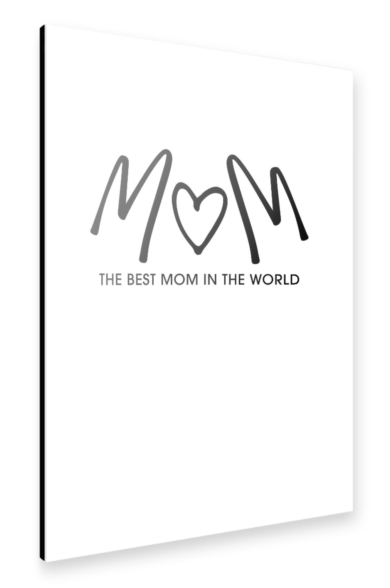 Alu-Dibond "Best mom in the world - graphic" 30x20 cm artboxONE