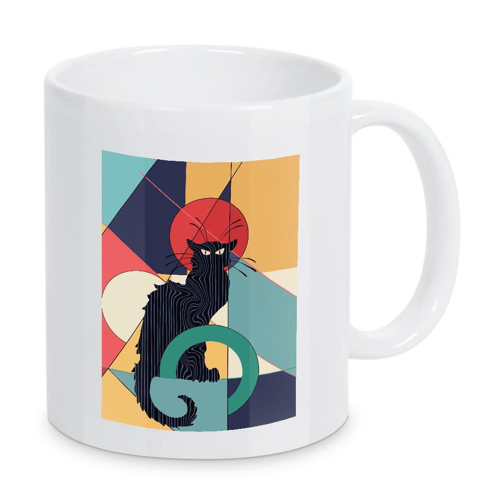Tasse "Le Chat Noir" artboxONE - Tiere,Abstrakt,Geometrie
