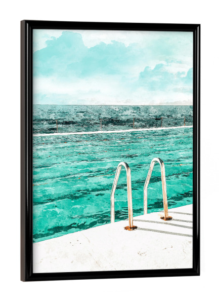 Poster mit schwarzem Rahmen "Break Away" artboxONE - Natur,Architektur