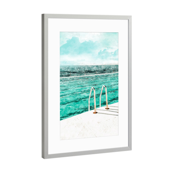 Poster mit Rahmen Silber "Break Away" artboxONE - Natur,Architektur