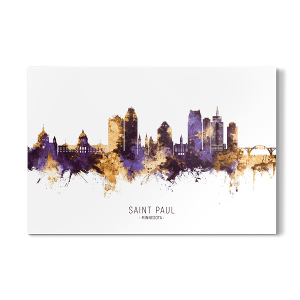 Galerie-Print "Saint Paul Skyline PurpleGold" 30x20 cm artboxONE