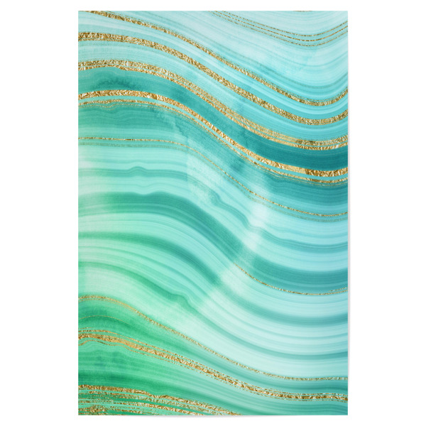 Poster 30x20 cm "Green Gold Malachite Green" artboxONE - Fashion,Für Mama,Marmor - Marble,Gemstone,Agate,Marmor