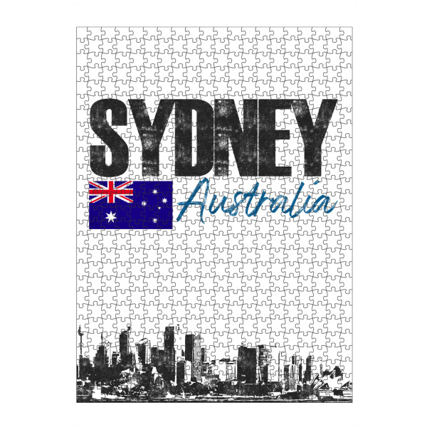 Puzzle Ravensburger "Sydney Skyline minimalistisch" artboxONE - Städte,Schwarzweiß,Städte / Sydney