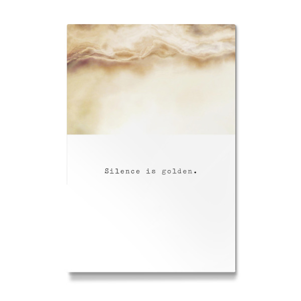 Galerie-Print "Silence is golden" 30x20 cm artboxONE
