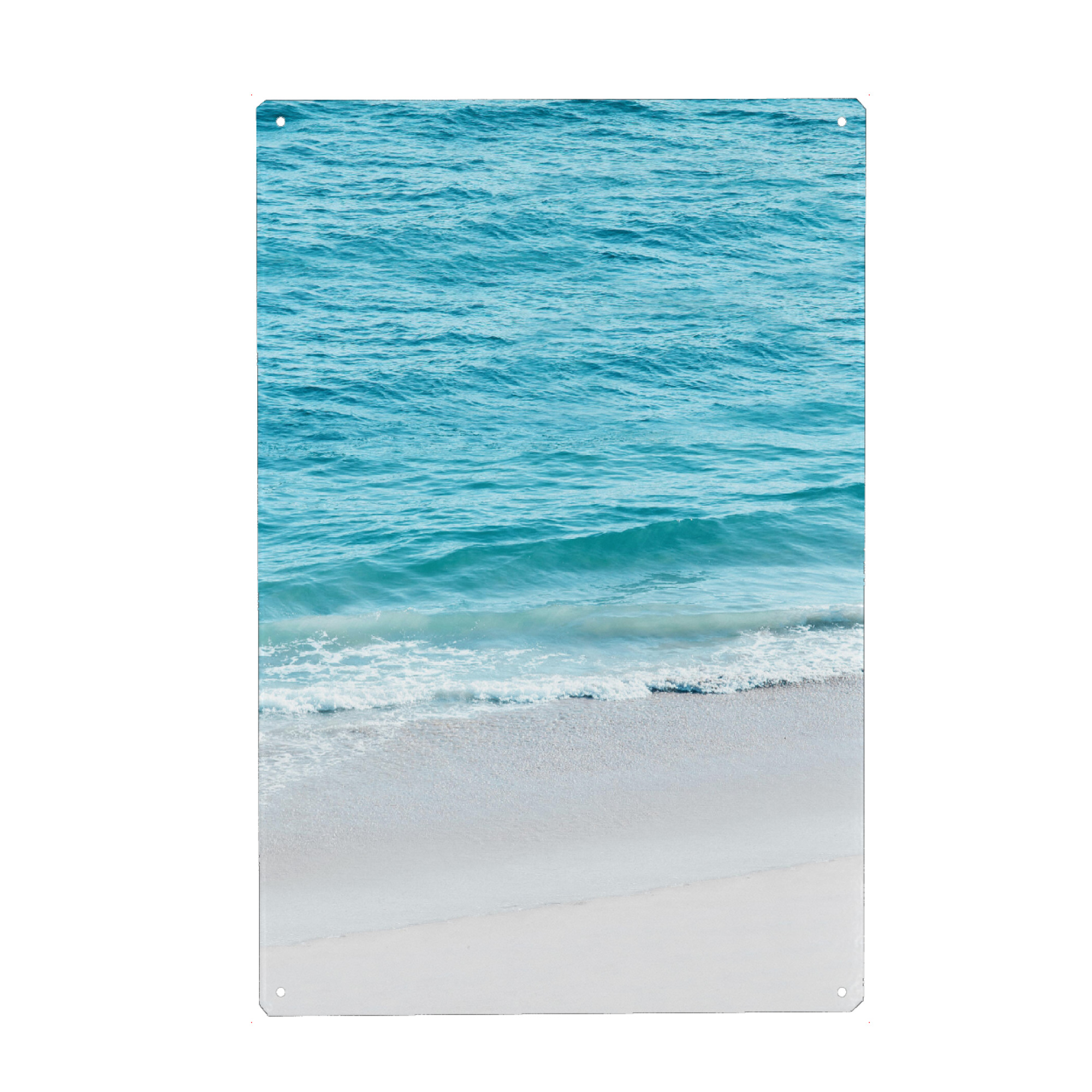 Metall Poster "Malibu Shore" artboxONE - Natur,Reise / Strand und Meer,Städte / Los Angeles