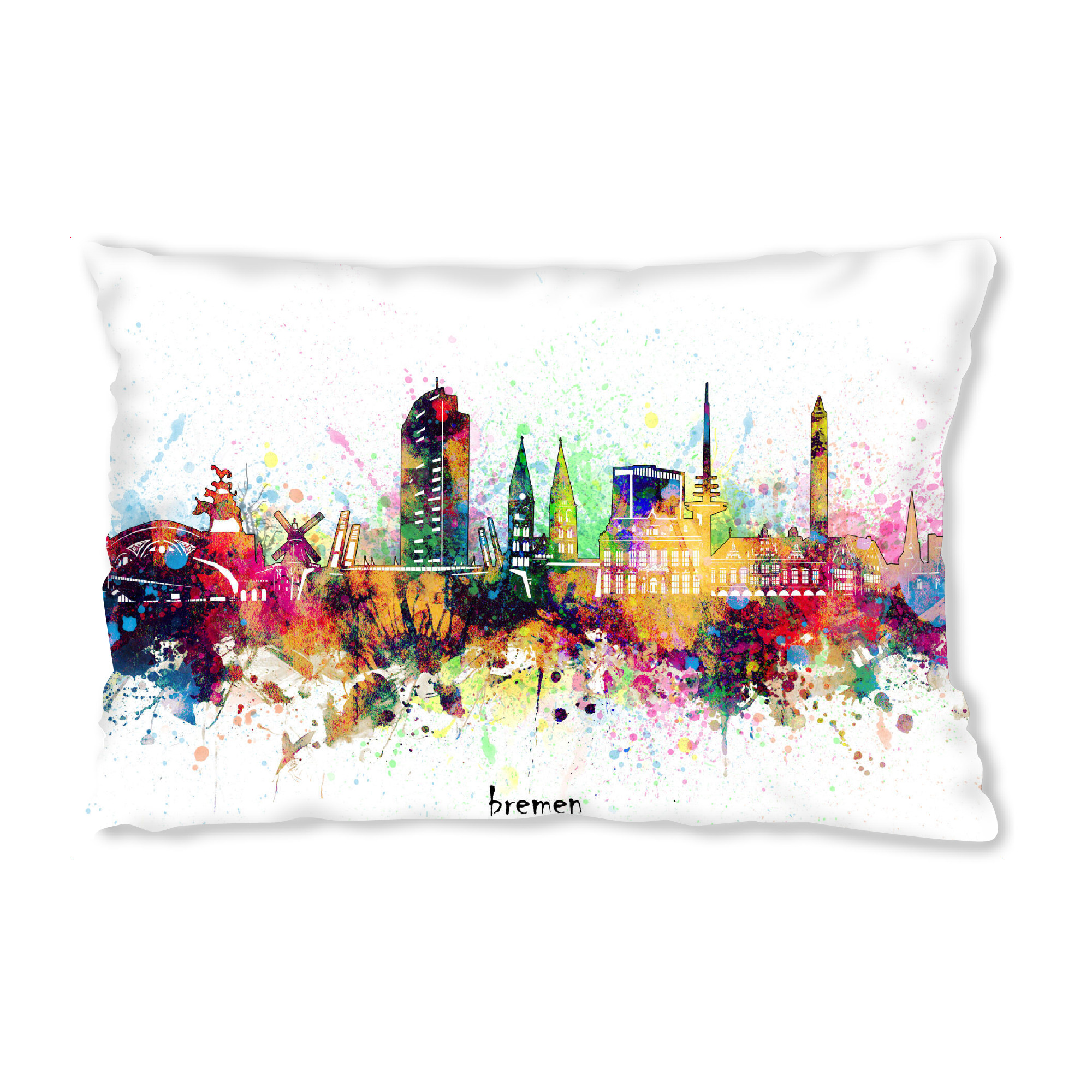 Design-Kissen "Bremen skyline artistic" artboxONE - Städte