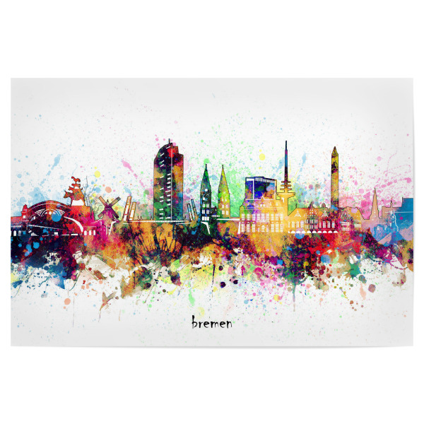 Poster "Bremen skyline artistic" artboxONE - Städte