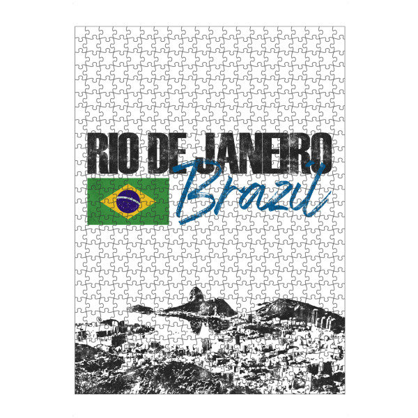Puzzle Ravensburger "Rio de Janeiro I" artboxONE - Städte,Schwarzweiß,Städte / Rio de Janeiro