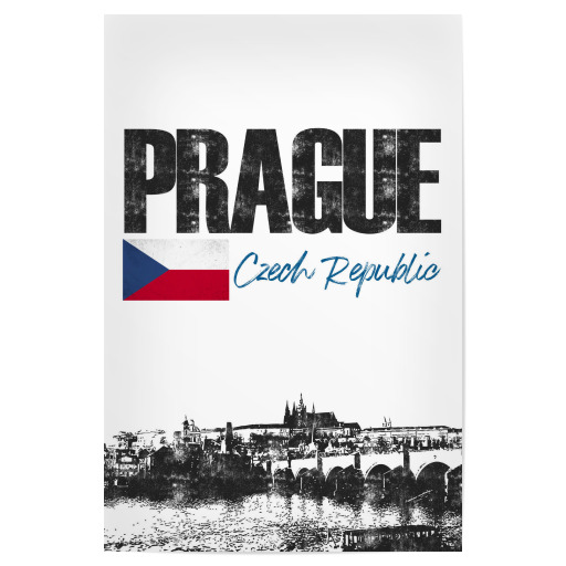 Prag Skyline minimalistisch