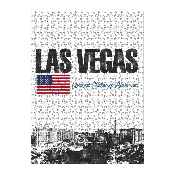 Puzzle Ravensburger "Las Vegas minimalistisch" artboxONE - Städte,Schwarzweiß,Städte / Las Vegas