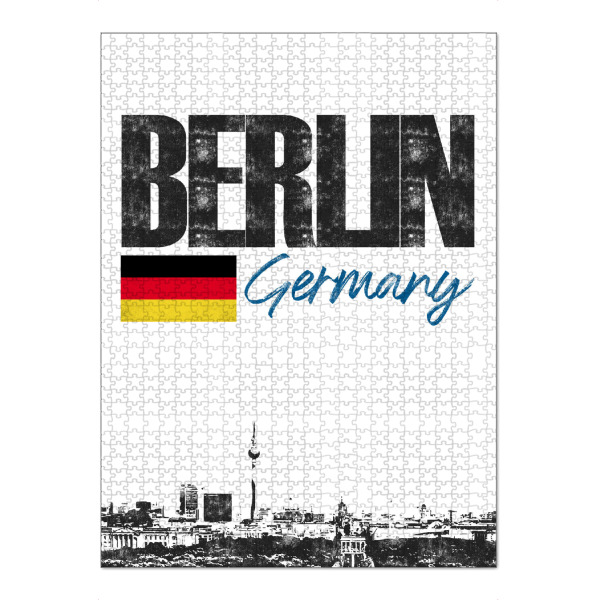 Puzzle Ravensburger "Berlin Skyline minimalistisch" artboxONE - Städte,Städte / Berlin,Schwarzweiß