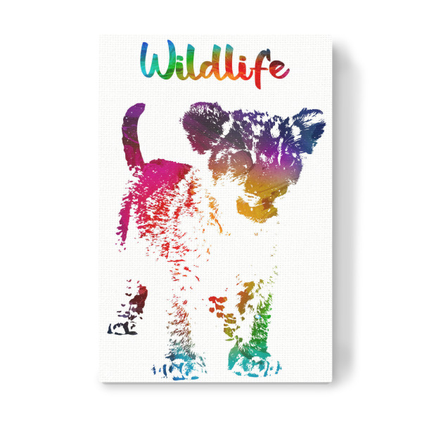 Leinwandbild "Junger Löwe" artboxONE - Tiere - Tiere,Zoo,Wild,Kinder,Familie,Rudel,Natur,Wildlife,Afrika,Lion,Bunt