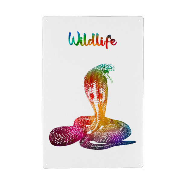 Holzbild "Kobra" artboxONE - Tiere - Tiere,Zoo,Wild,Natur,Schlange,Wildlife,Terrarium
