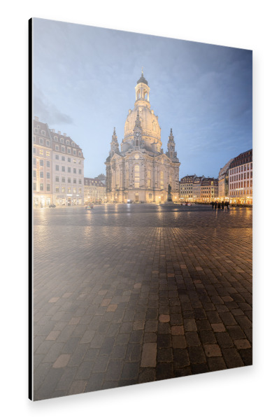 Alu-Dibond "Frauenkirche am Abend" 30x20 cm artboxONE