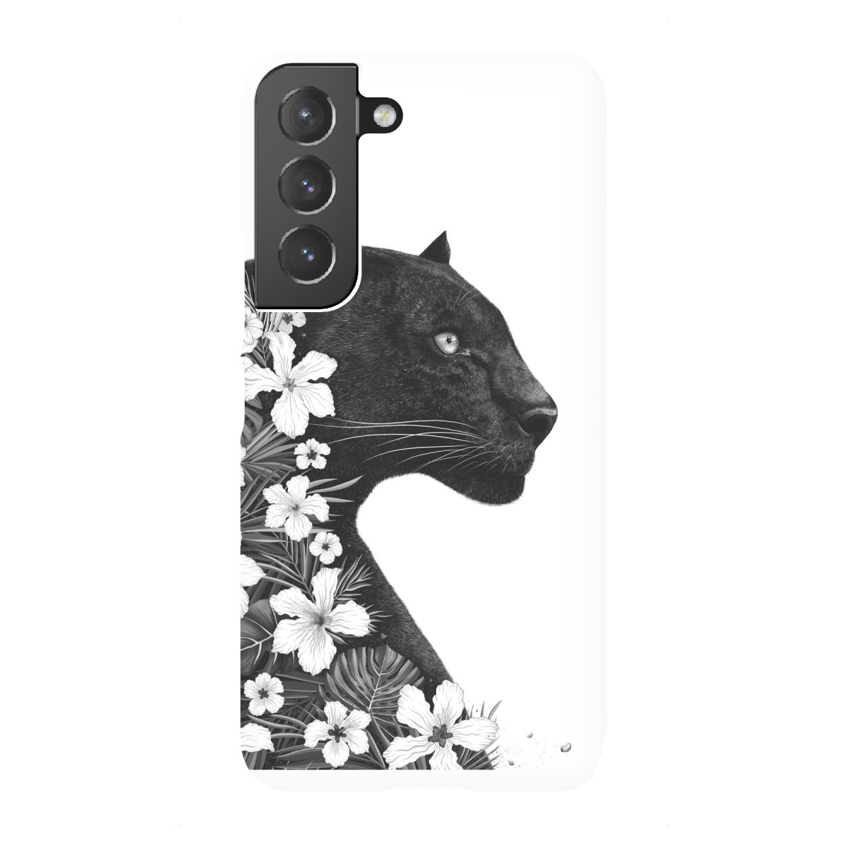 "Panther with flowers"für Samsung Galaxy - Premium-Case Handyhülle artboxONE