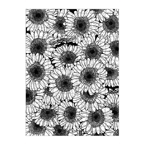 artboxONE Puzzle "Gerbera INK" artboxONE - Floral,Schwarzweiß
