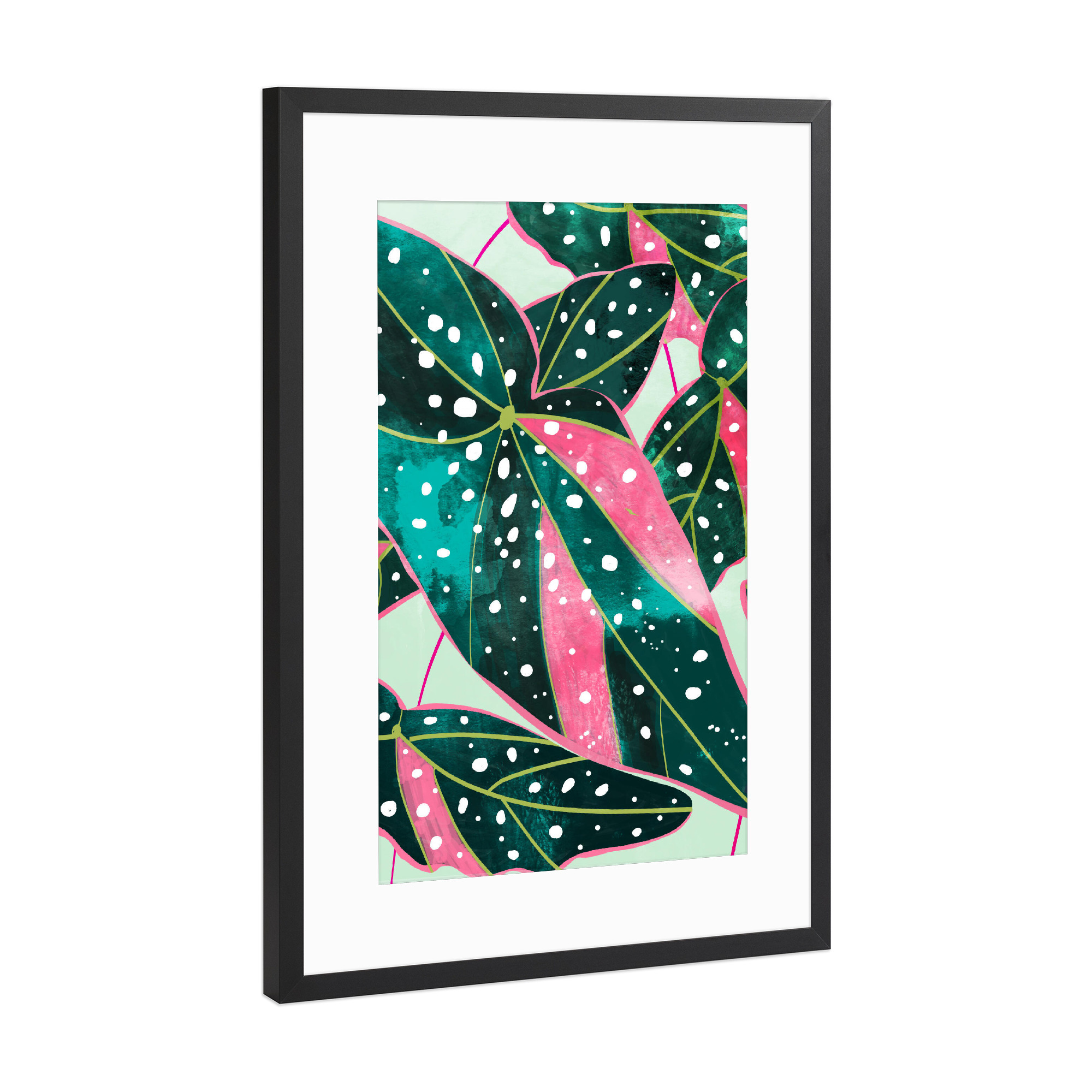 Poster mit Rahmen Schwarz (Metallic) "Haripriya | Modern Bohemian" artboxONE - Natur,Floral