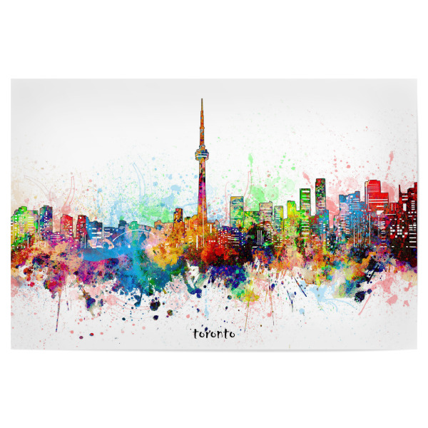 Poster "Toronto skyline artistic" artboxONE - Städte,Reise,Architektur