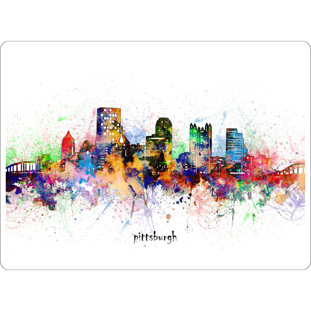 Tischset "Pittsburgh skyline artistic" artboxONE - Städte