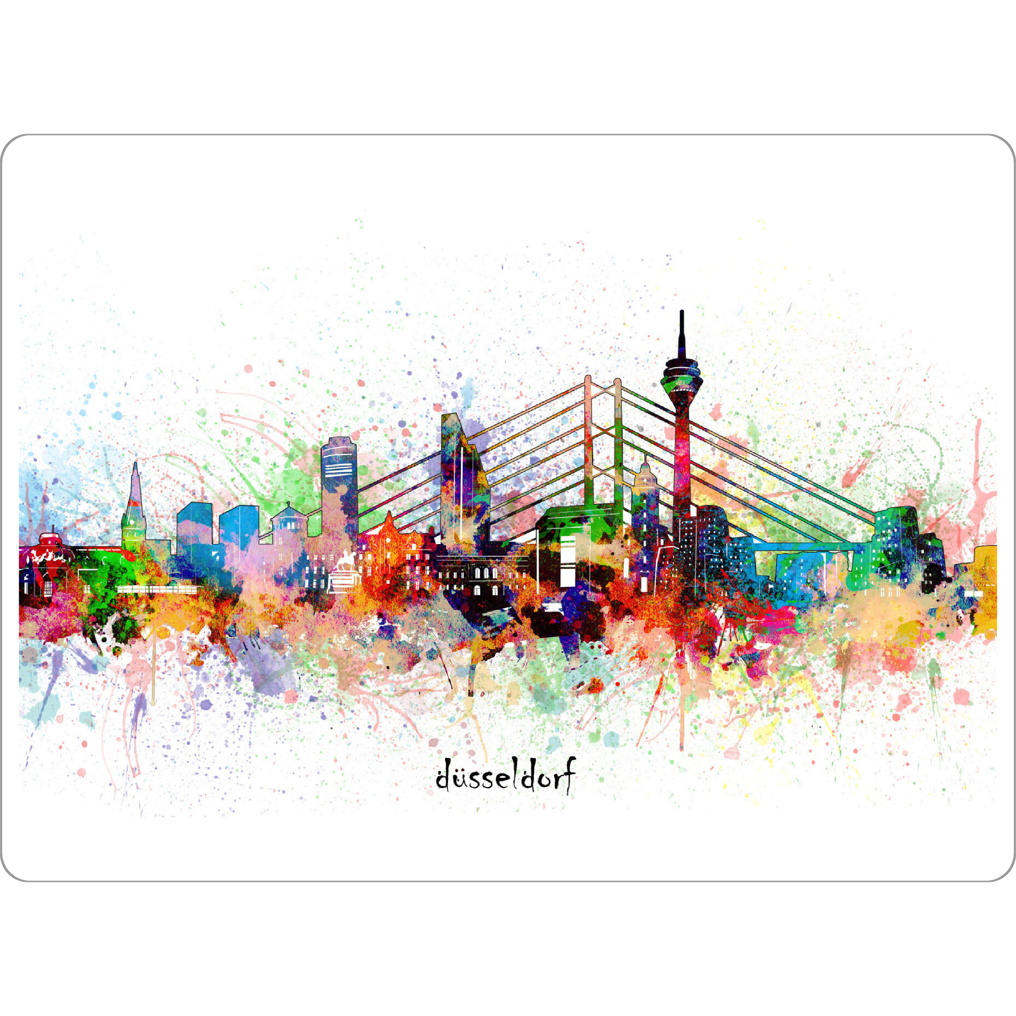 Tischset "Dusseldorf skyline artistic" artboxONE - Städte,Städte / Düsseldorf