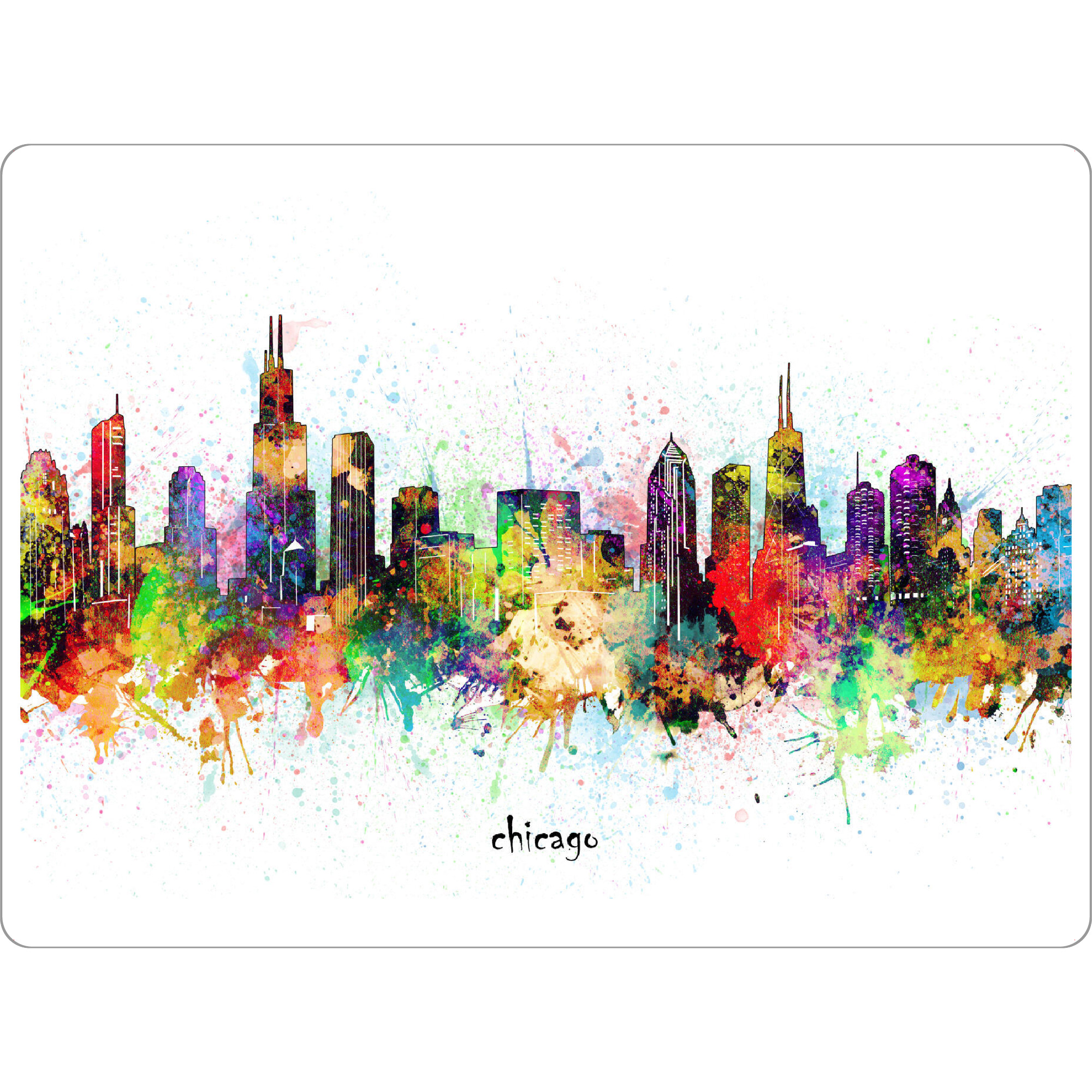 Tischset "Chicago skyline artistic" artboxONE - Städte,Städte / Chicago