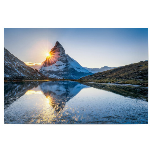 Riffelsee and Matterhorn Riffelsee and Matterhorn