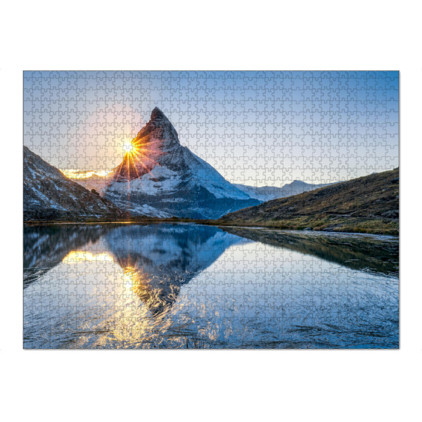 Puzzle Ravensburger "Riffelsee und Matterhorn" artboxONE - Natur,Reise